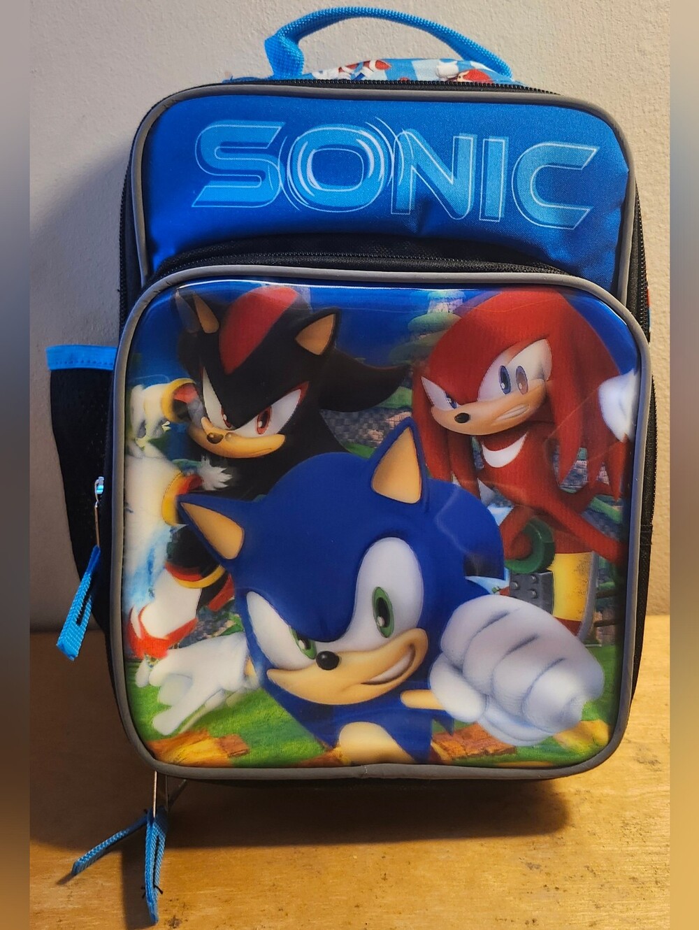 Sonic the Hedgehog Insulated Lunch Bag Never Used Sonic Shadow & Knuckles 3D